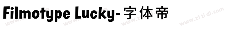 Filmotype Lucky字体转换